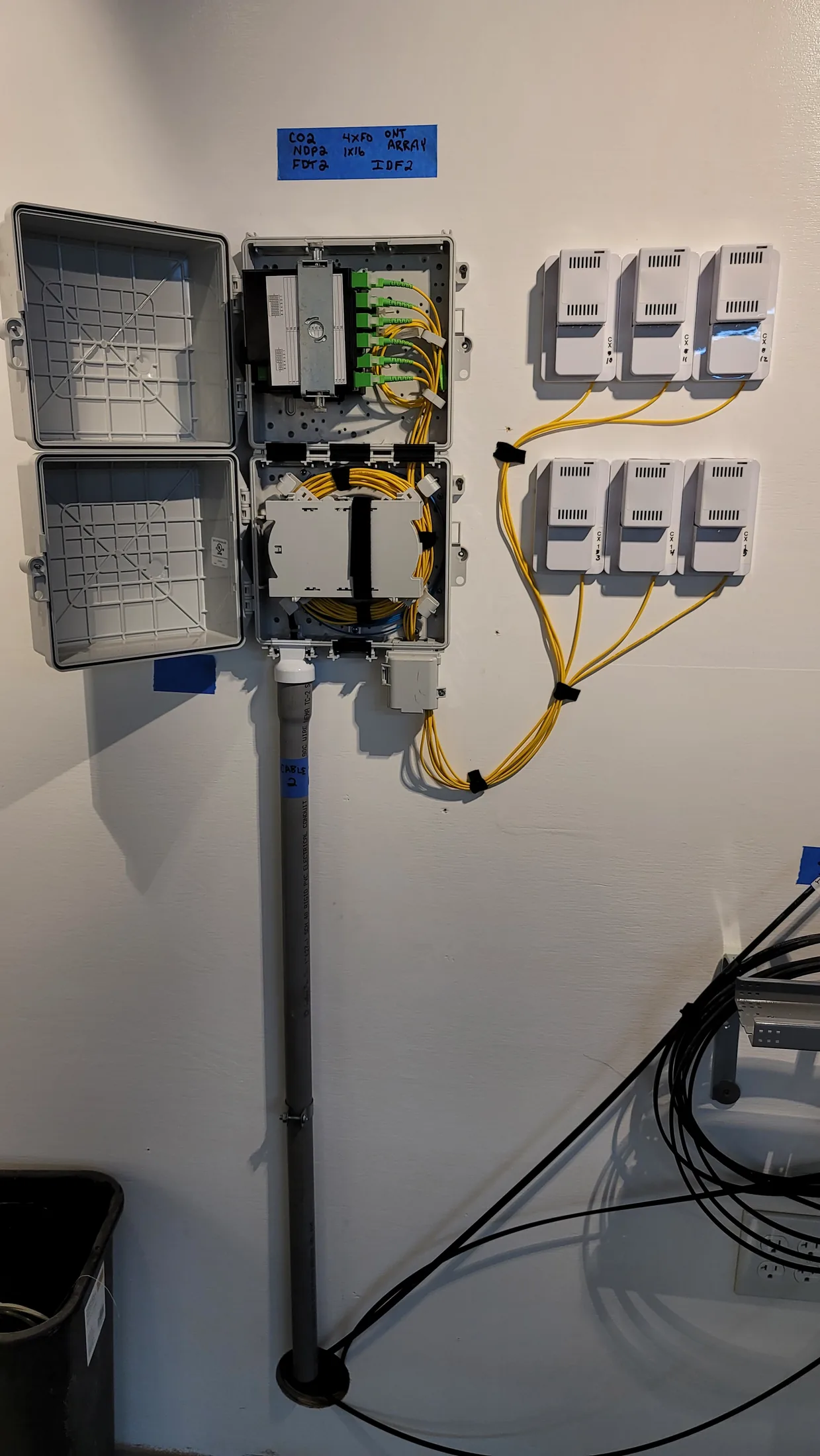 Issued lab still, 2021-01-28: NDPs, ONTs, and cabling begin serving the citizens of "City Network"